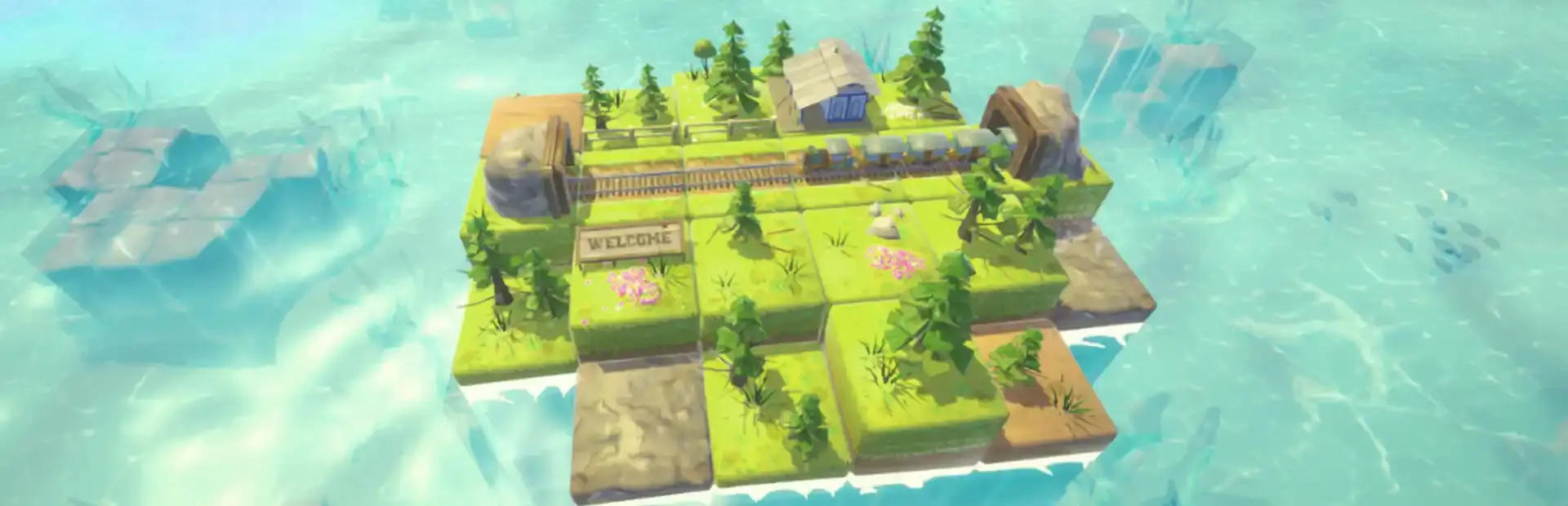 Cube Railway background