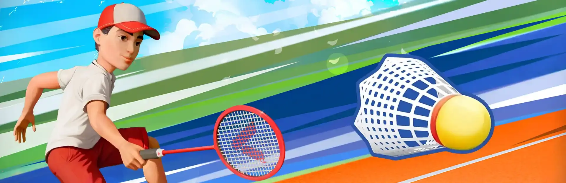 Casual Sport Series: Badminton background