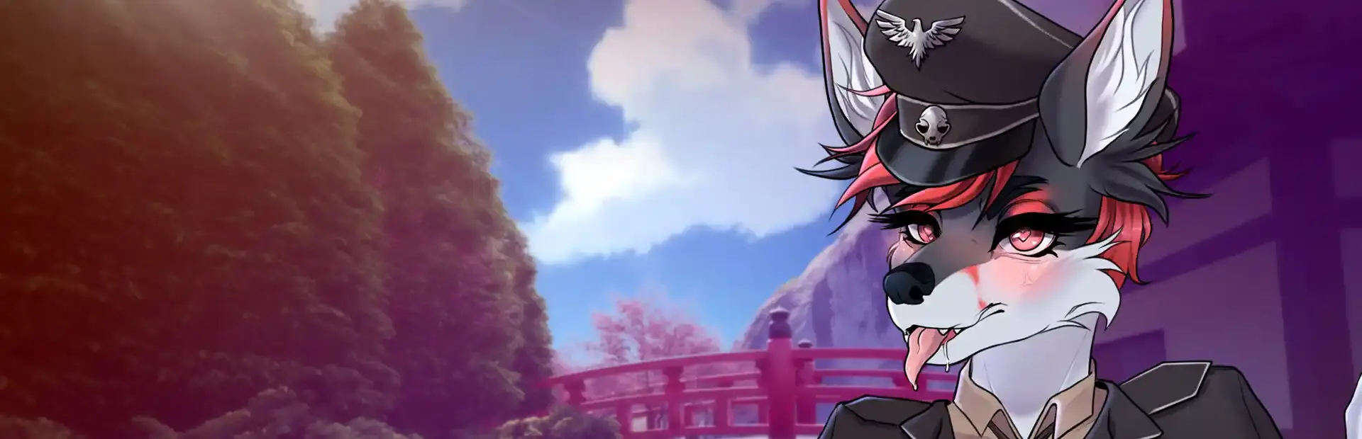 Love with Furry background