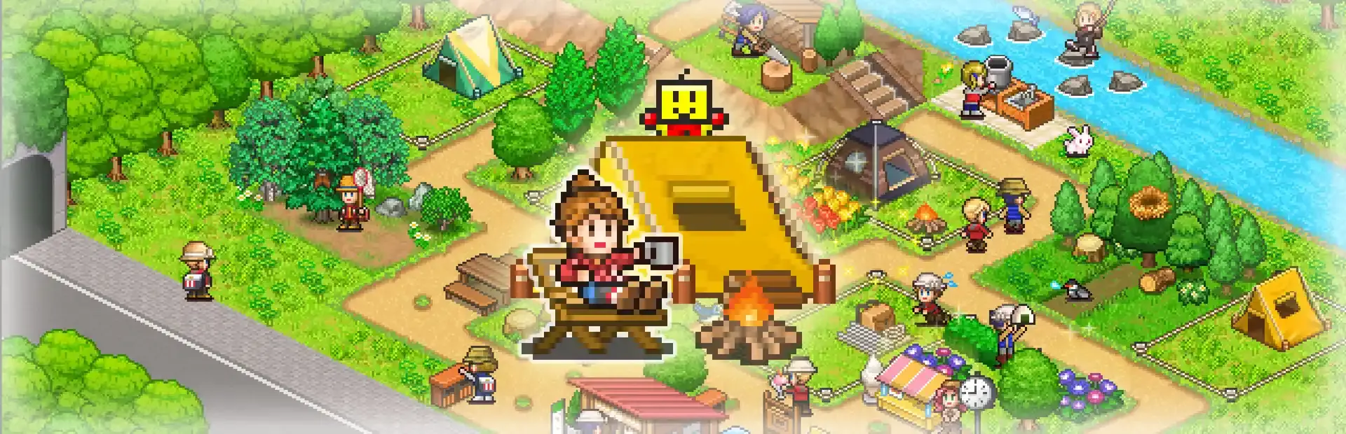 Forest Camp Story background