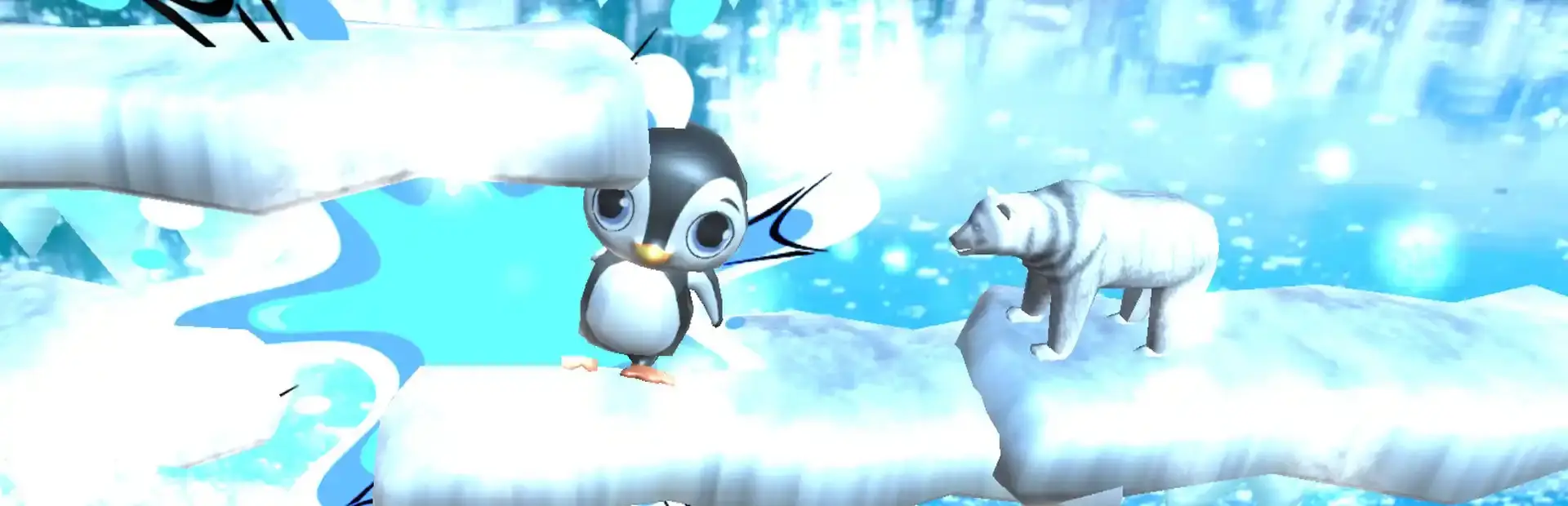 Penguin Climbing background