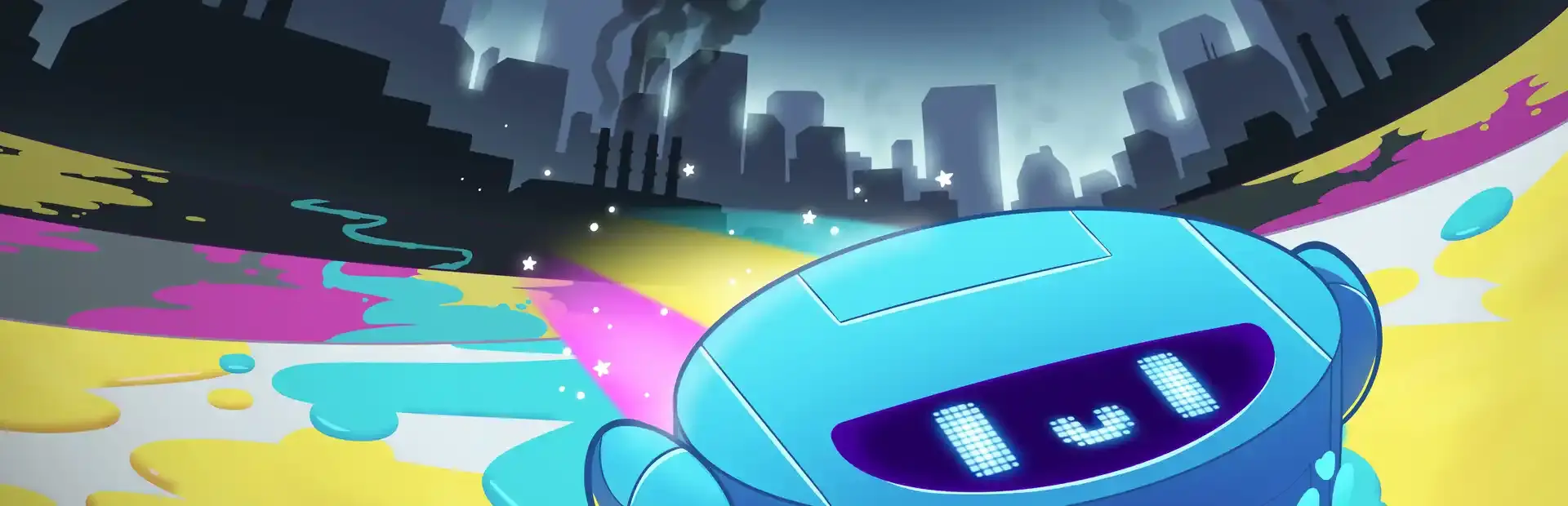 Splatterbot background