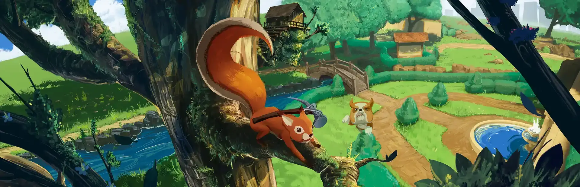 Squirreled Away background