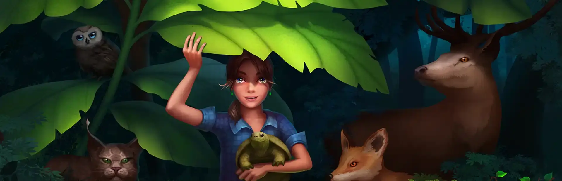 Adventure Mosaics: Forest Spirits background