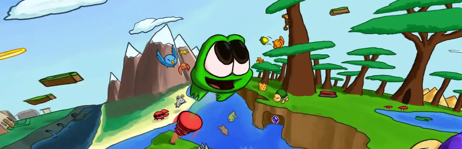 Frog Hop background