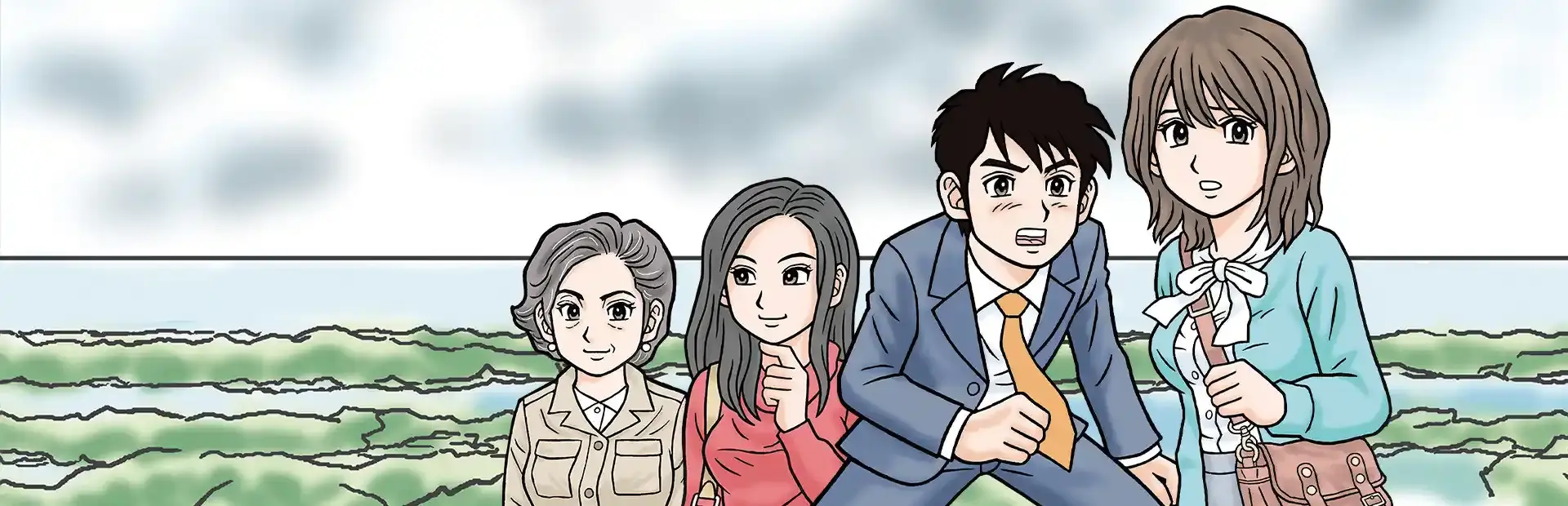 Iseshima Mystery Annai: Itsuwari no Kuro Shinju background