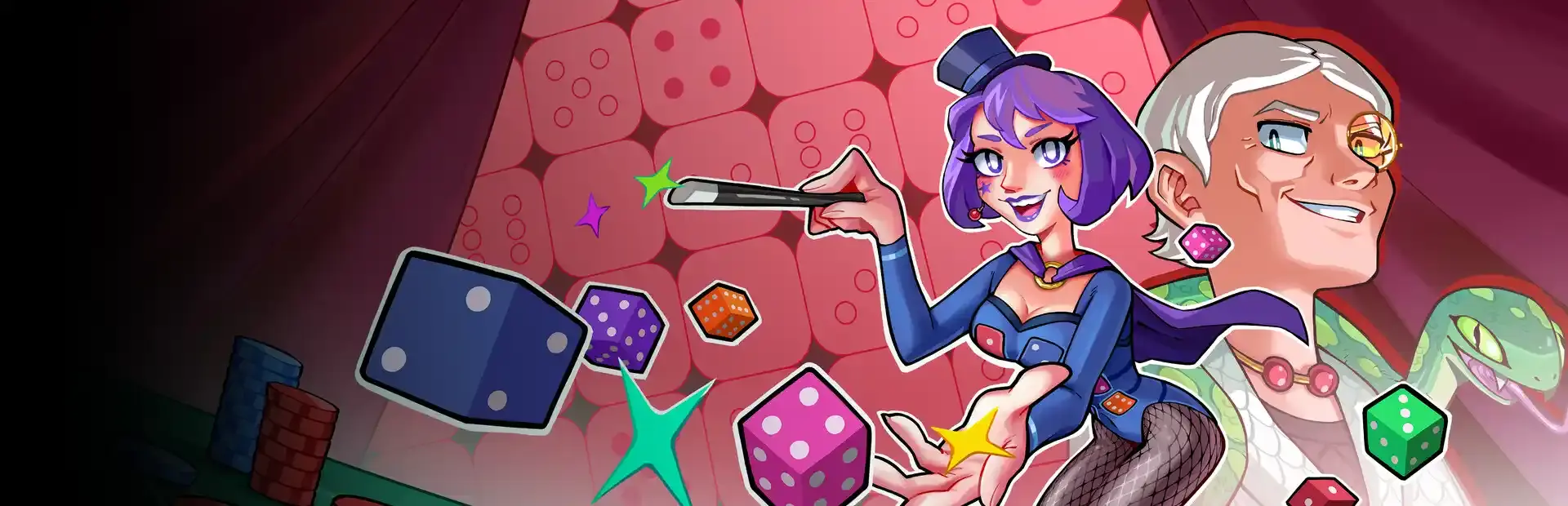 High Rollers: Dice Drop Duel background