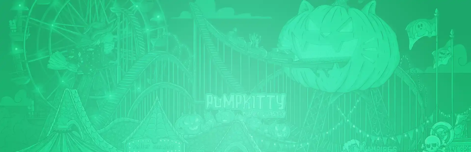 Hidden Cats in Spooky Town background