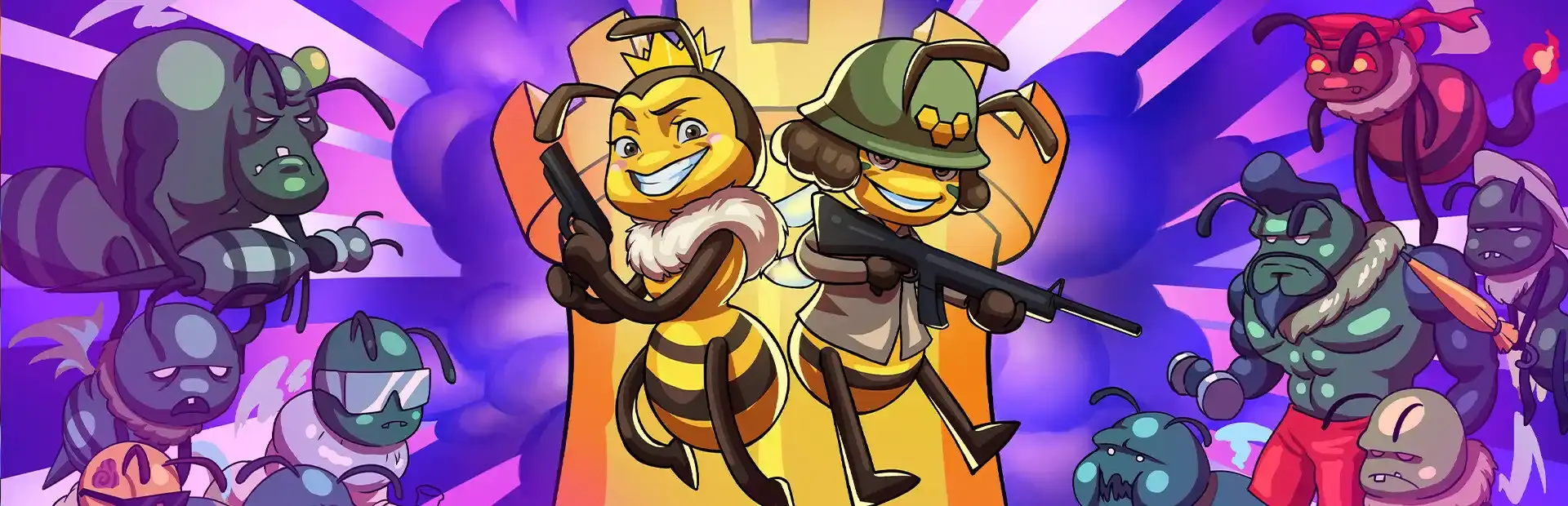 Bees vs. Zombees background