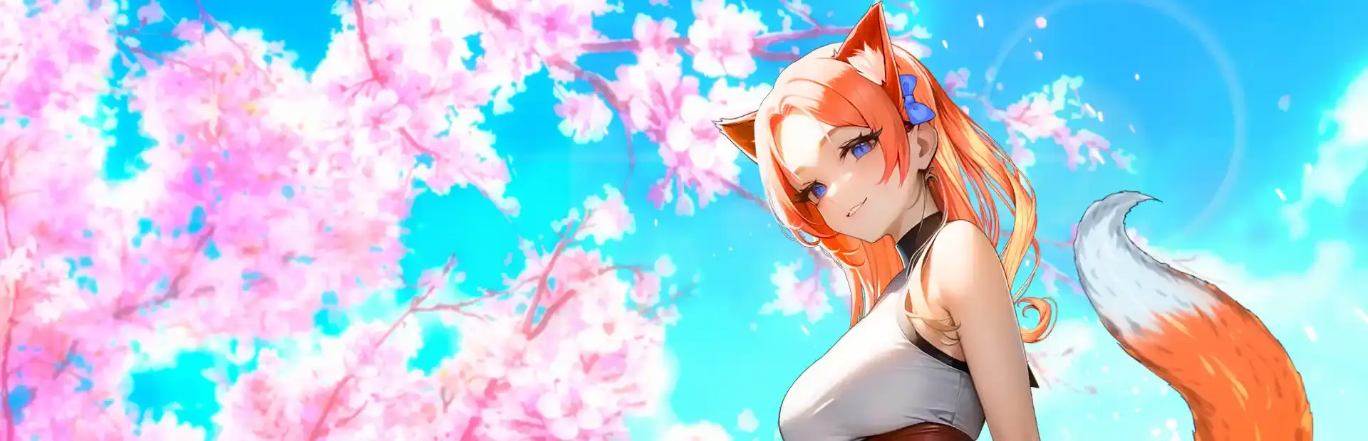 Date with Foxgirl background