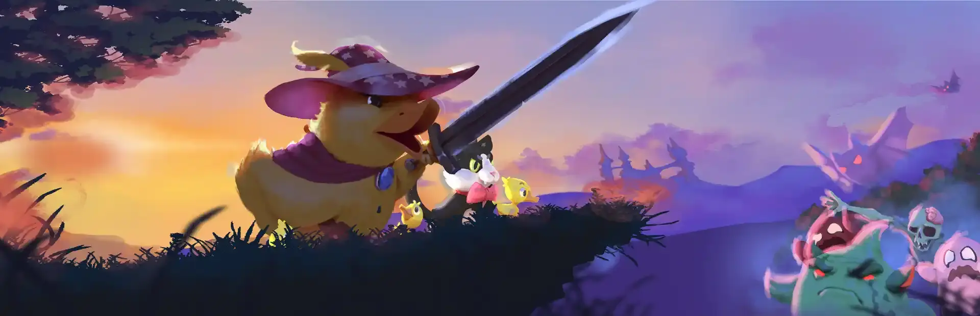 Dungeons and Ducklings background
