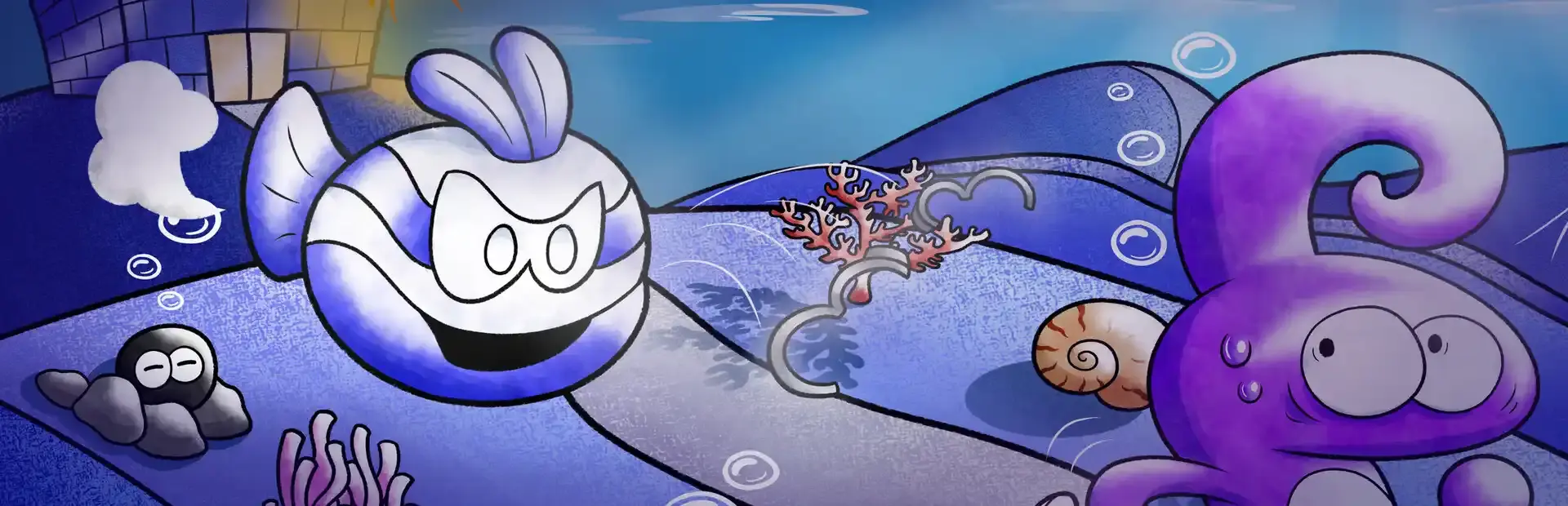 Bobble and the Tri-Crystal background