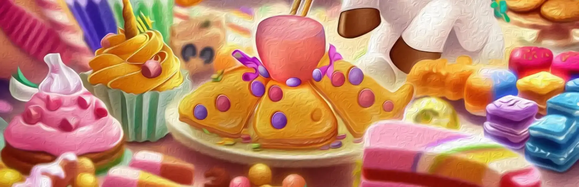 Unicorn and Sweets 2 background