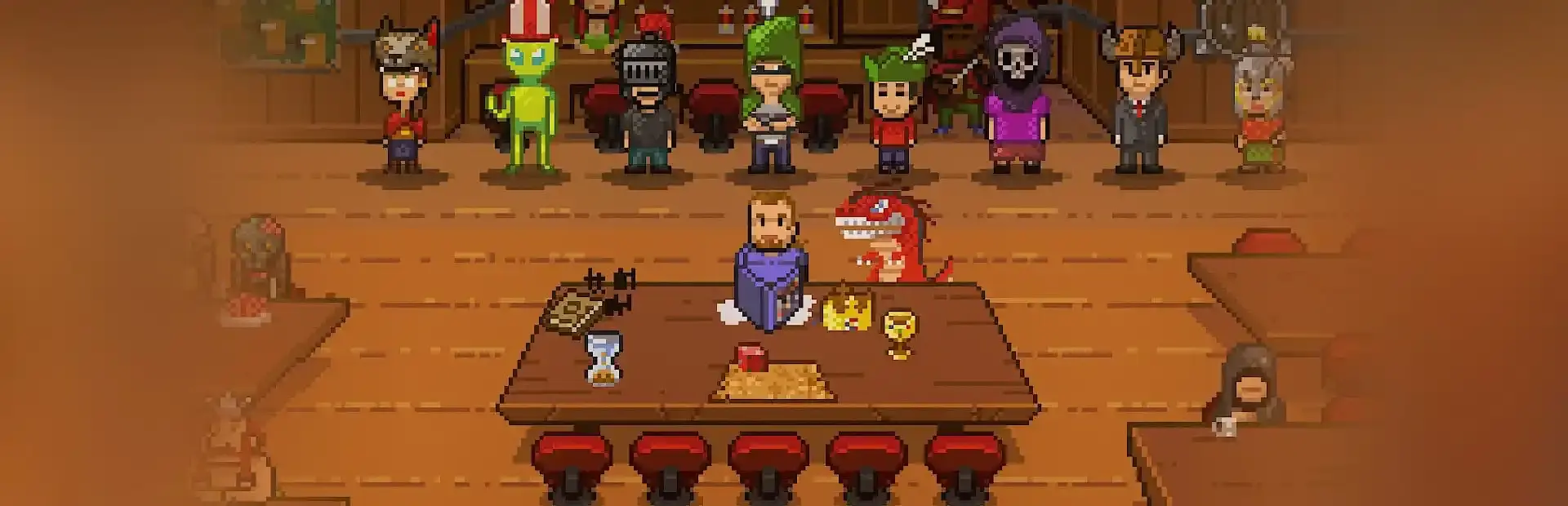 Knights of Pen and Paper background
