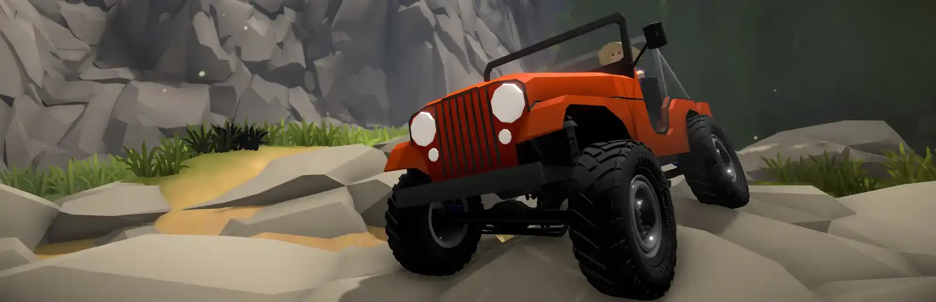 Offroad Horizons: Arcade Rock Crawling background
