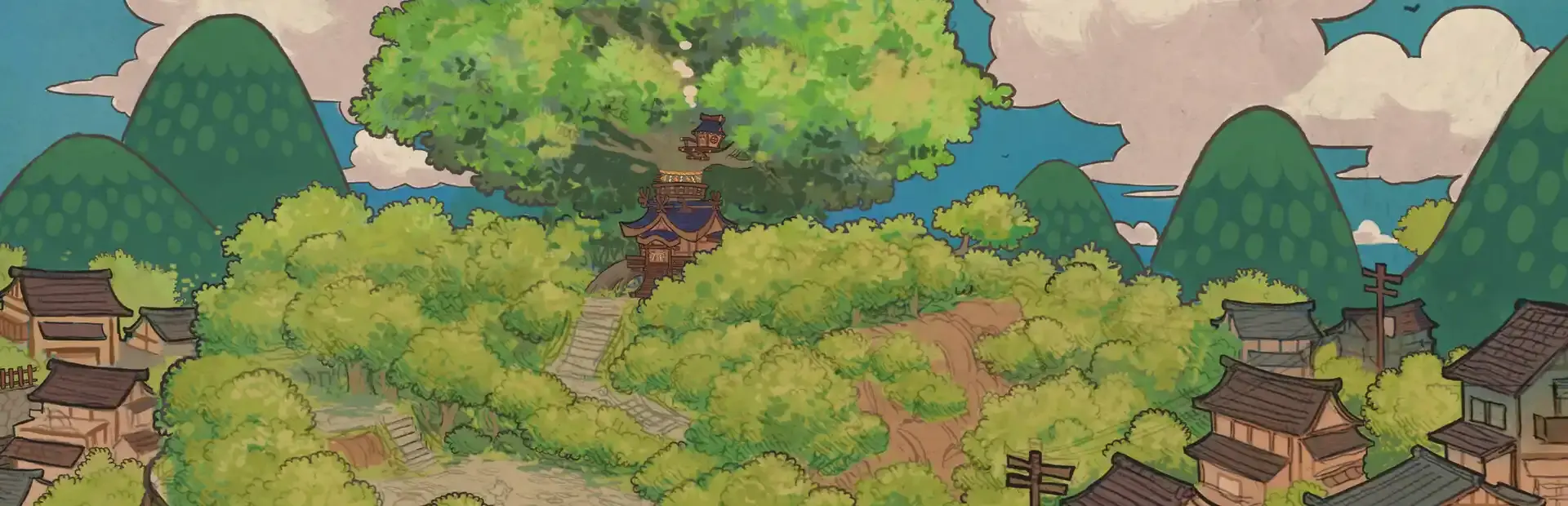 Tanuki: Pon's Summer background