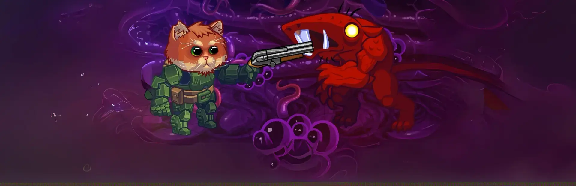 Armored Kitten background