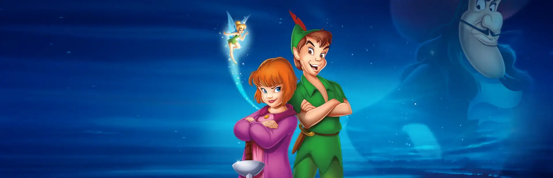 Peter Pan in Disney's Return to Never Land background