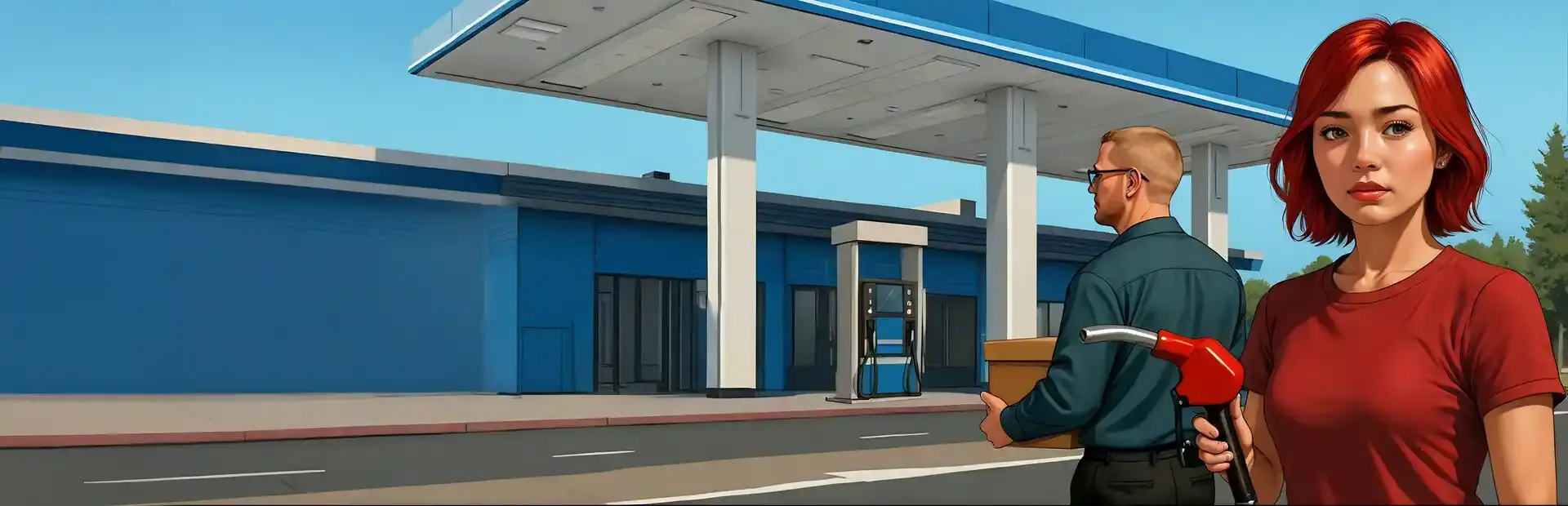 Rest Area Simulator background