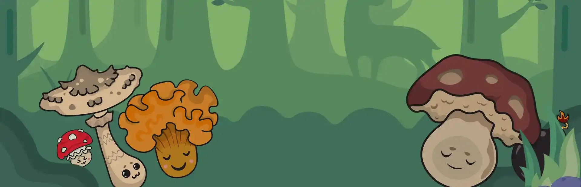 Land of Mushrooms background