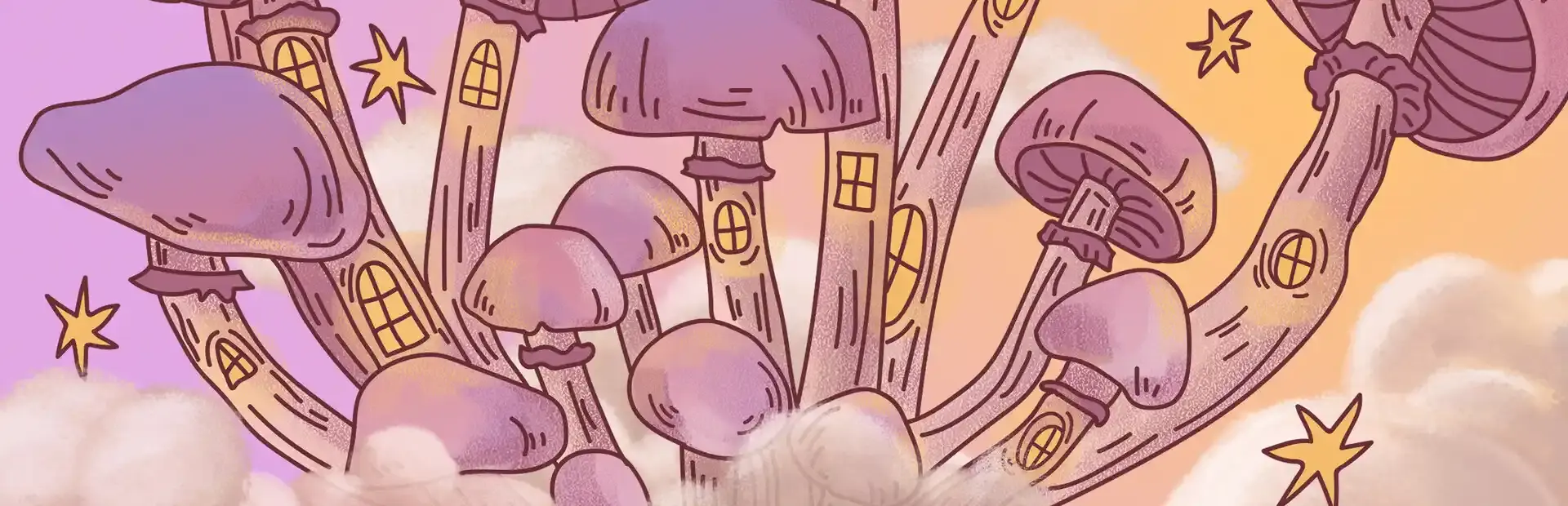 Cats Visiting Fairy Tales background