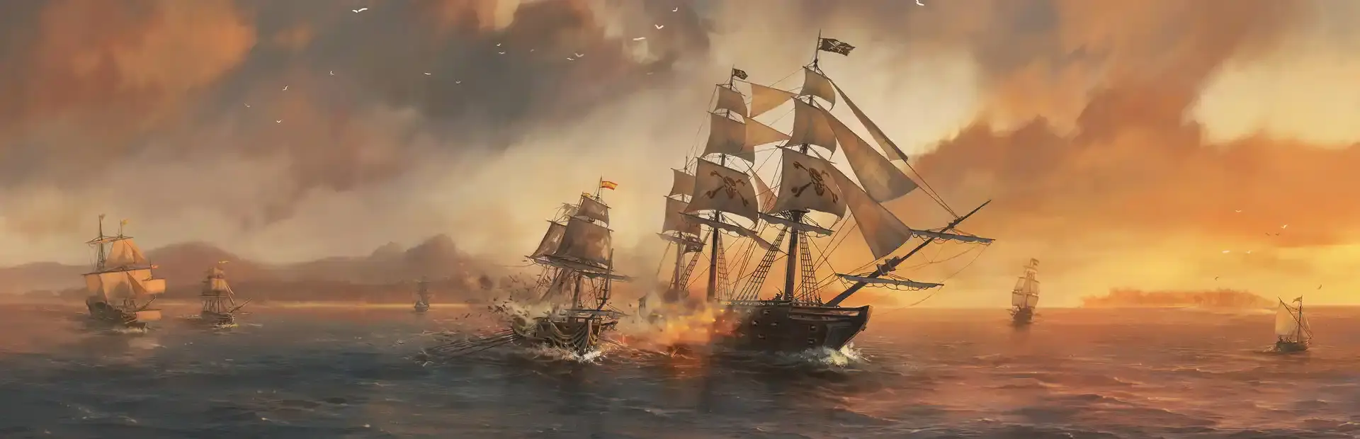 The Pirate: Caribbean Hunt background