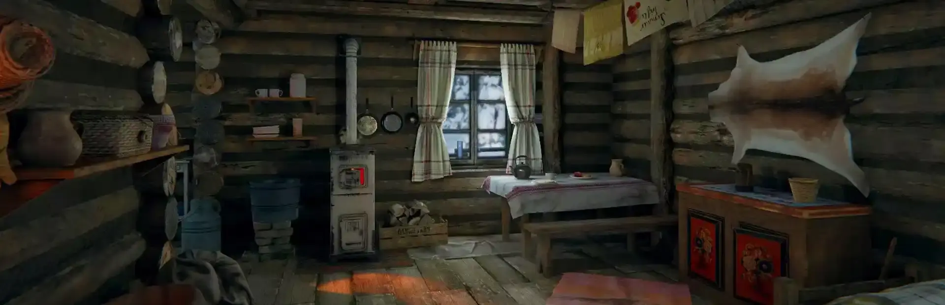 3D Puzzle: Wood House background