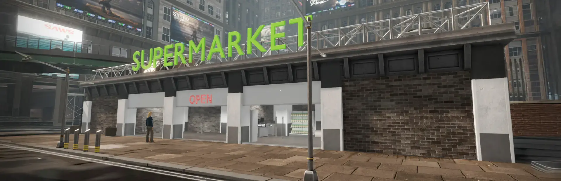Supermarket Together background
