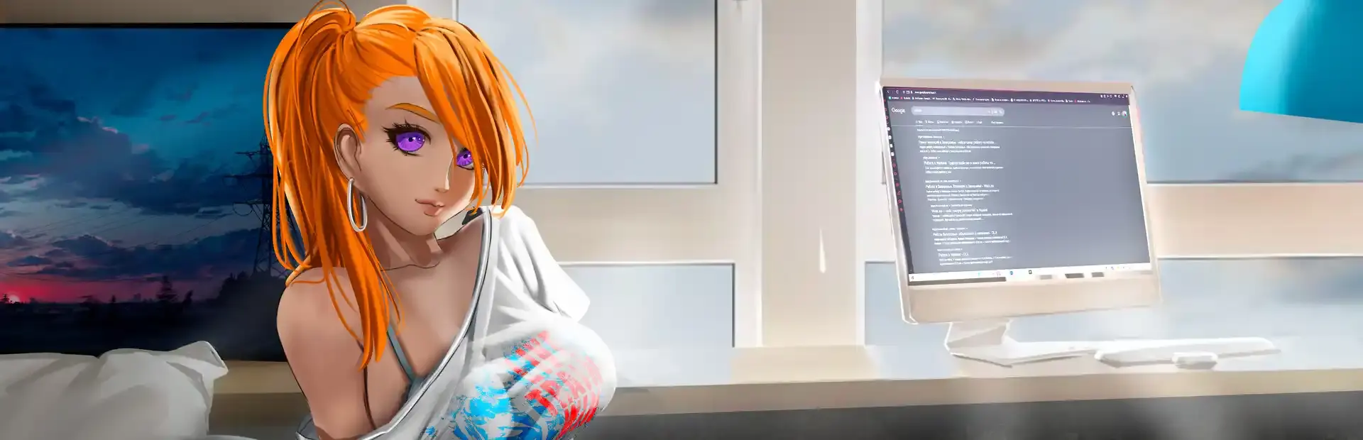 Hot Redheads background