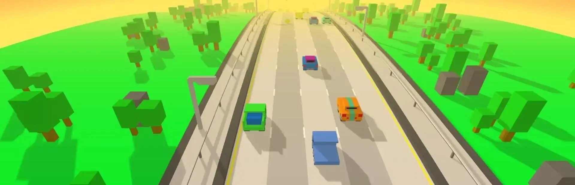 Pixel Traffic: Highway Racing background