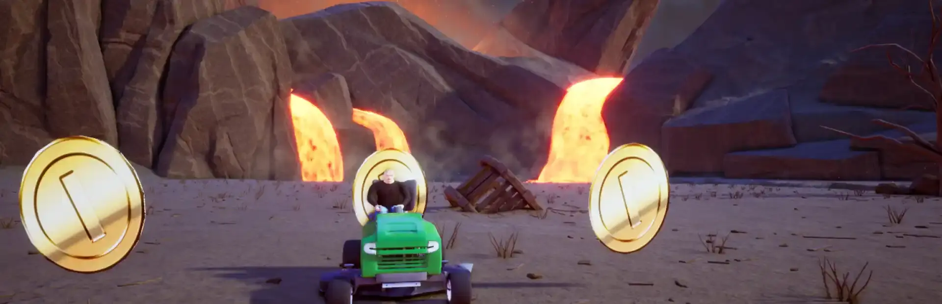 Lawnmower Game: Survival background