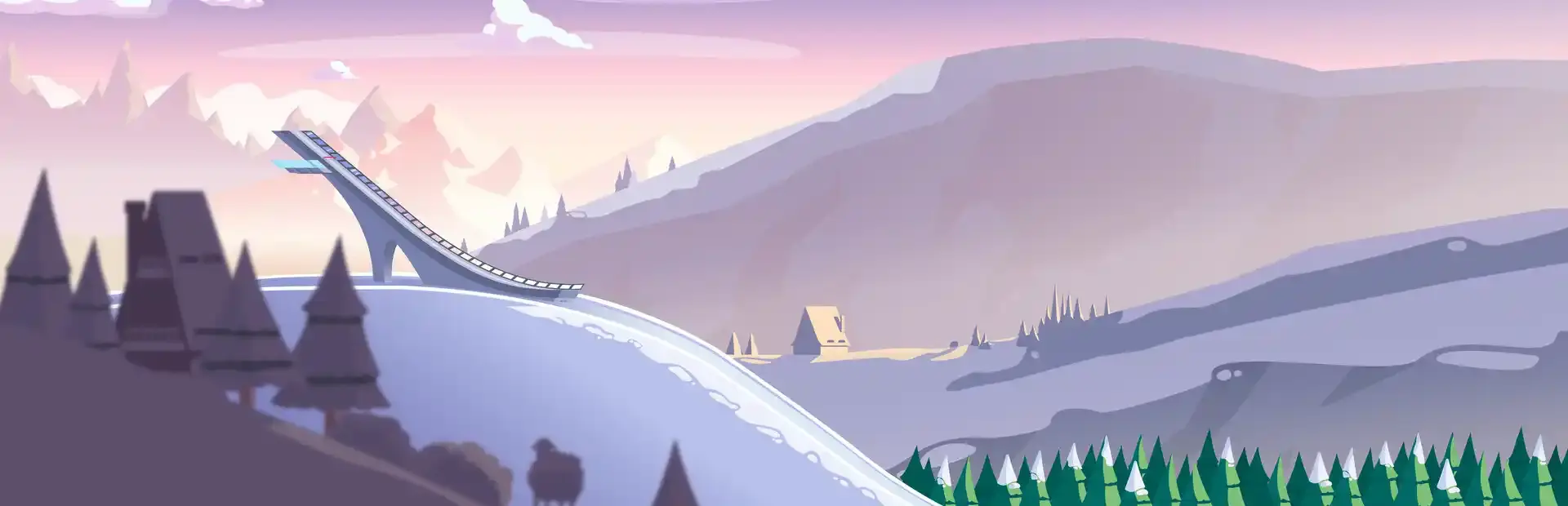 Ski Jump Challange 2024 background