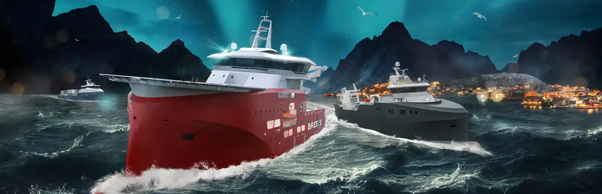 Ships at Sea background