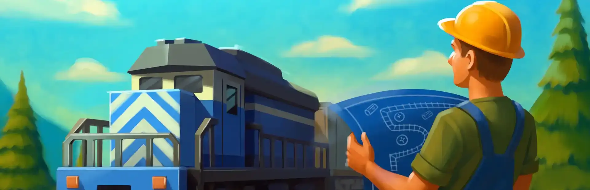 Lazy Train Game background