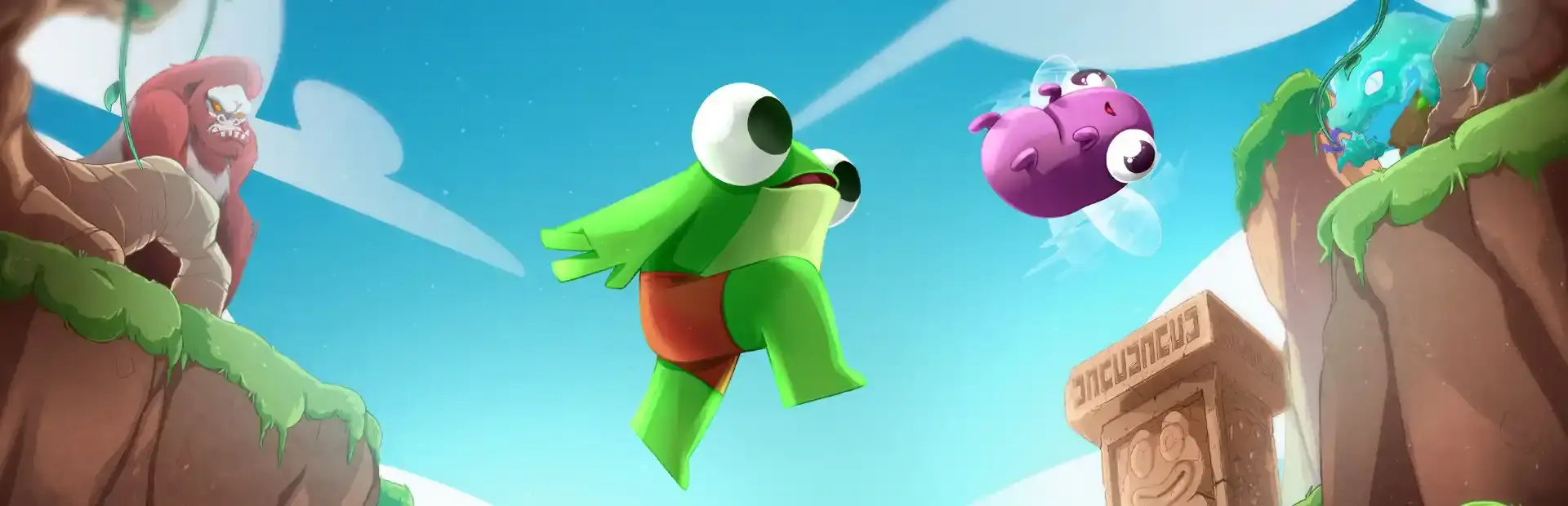 Froggy Bouncing Adventures background