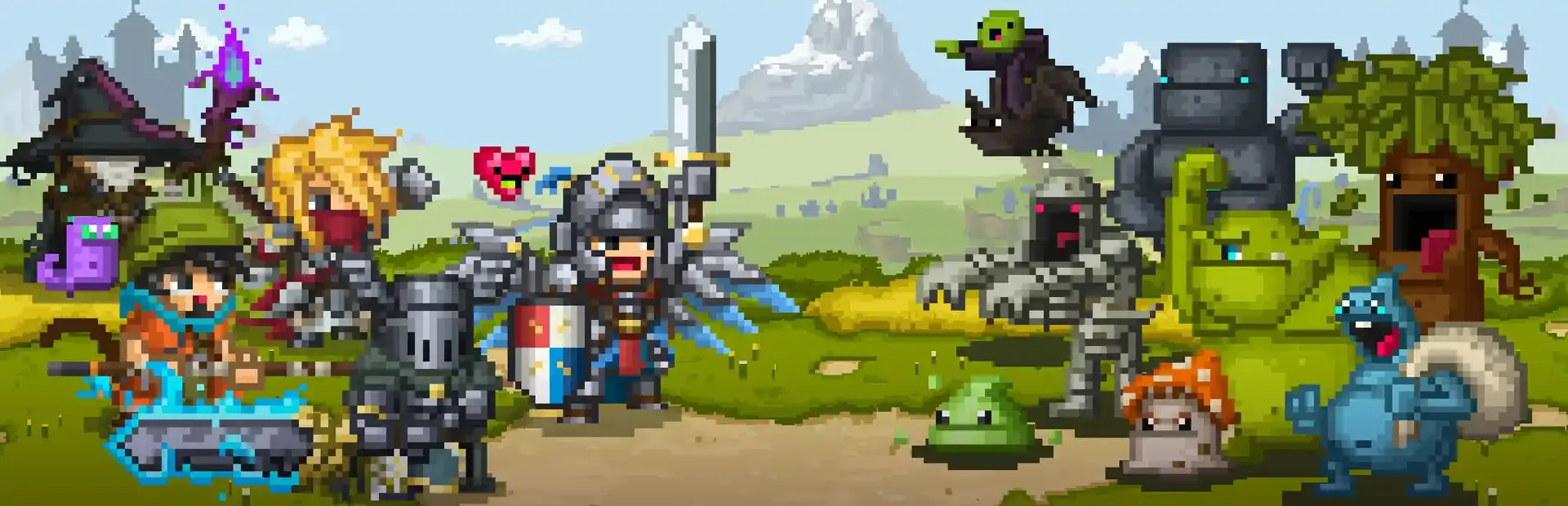 Bit Heroes background