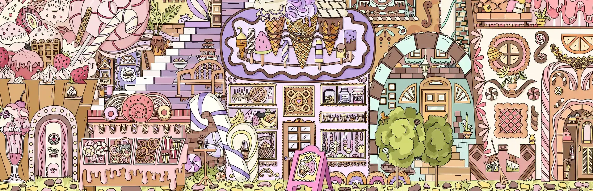 Find Kittens 7: Cookie Town background