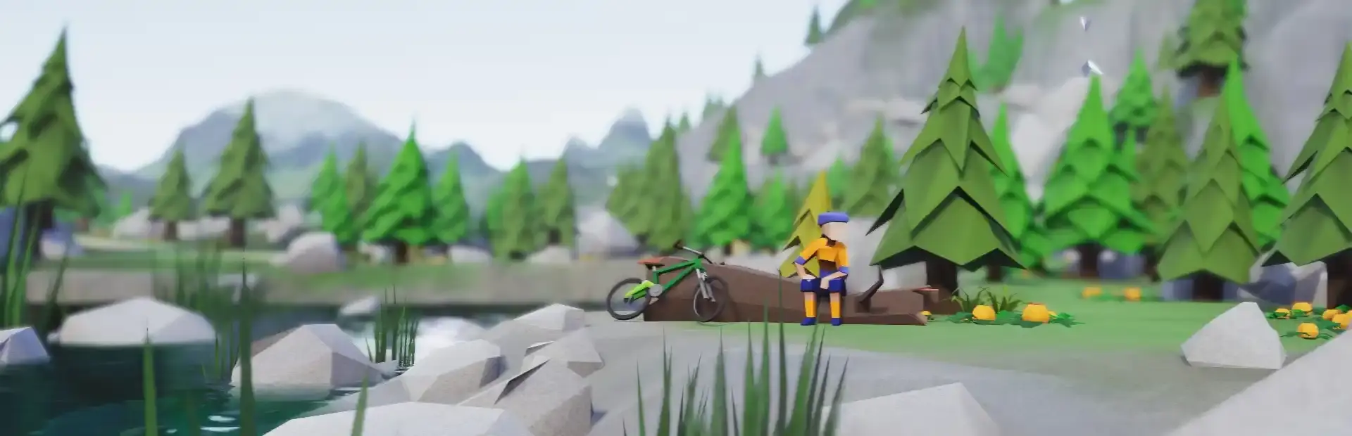 Lonely Mountains: Downhill background