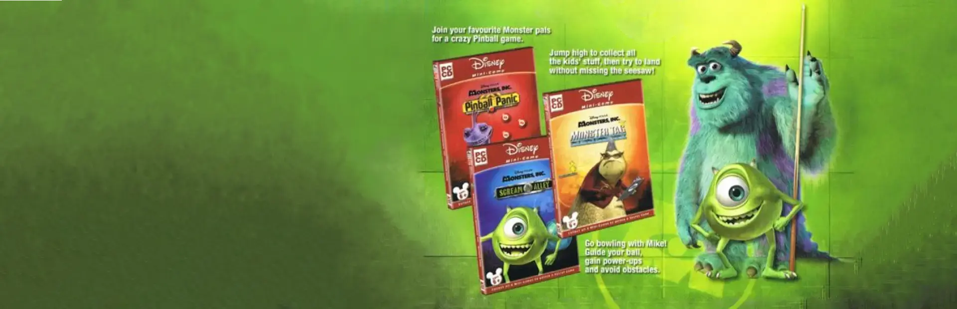 Monsters, Inc.: Wreck Room Arcade - Eight Ball Chaos background