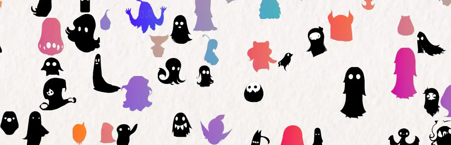 Doodle Harmony Ghosts background