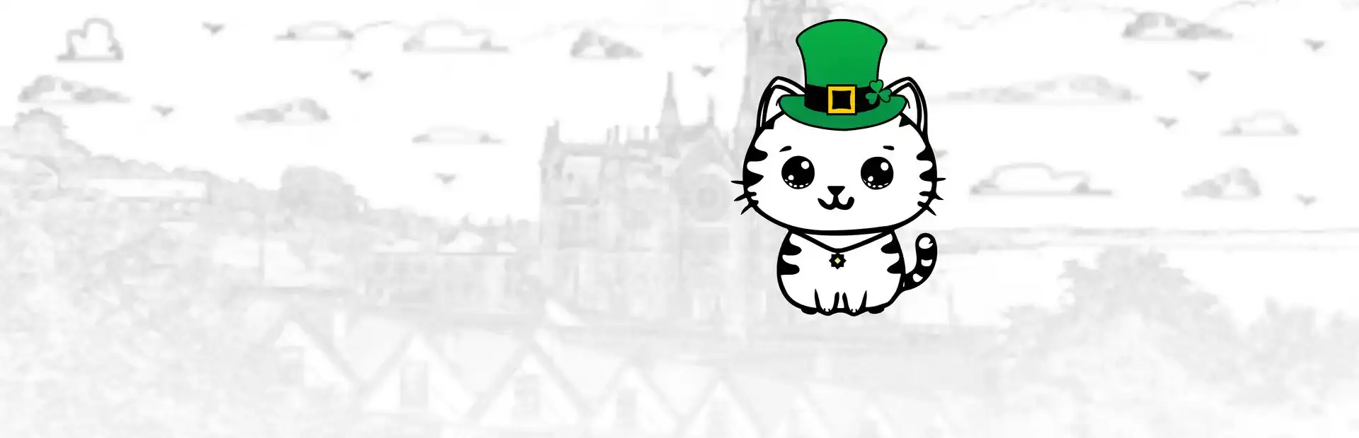 101 Cats in Ireland background