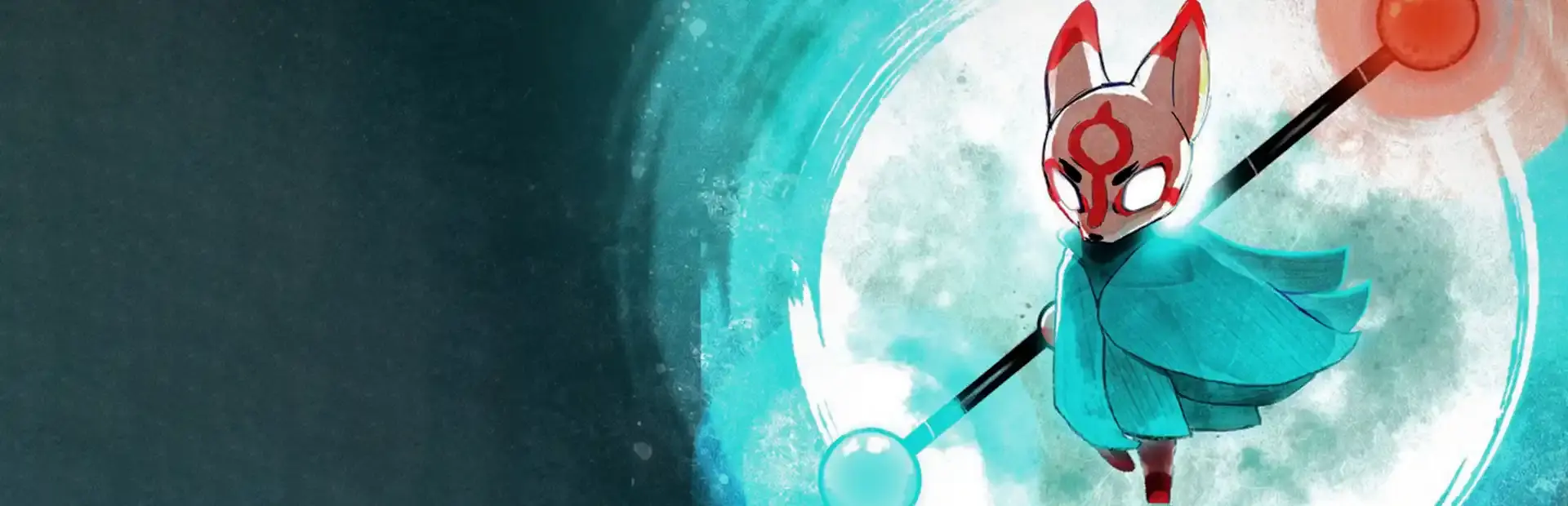 Bō: Path of the Teal Lotus background