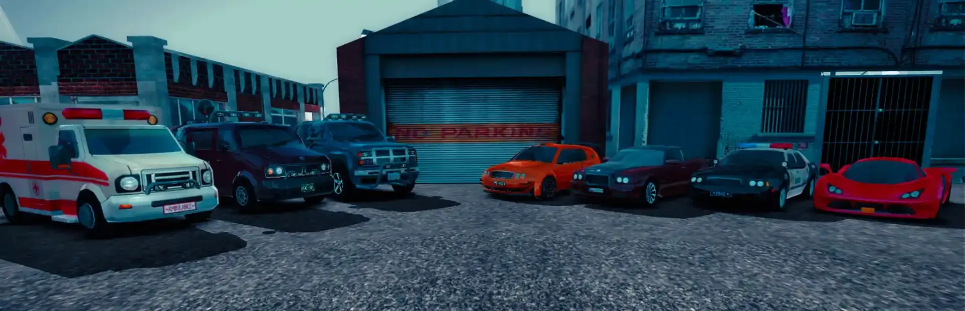 Parking 3D background