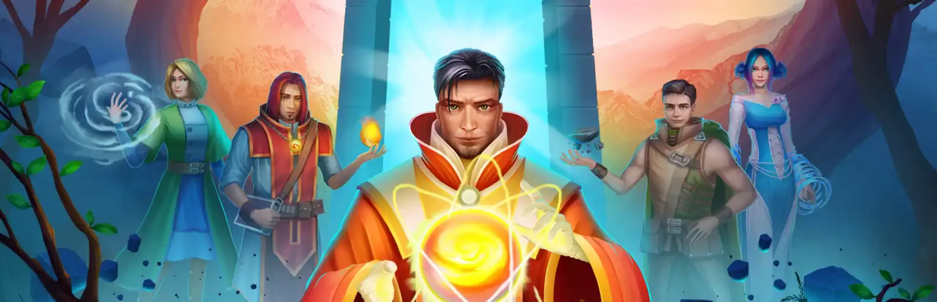 Solitaire: Elemental Wizards background