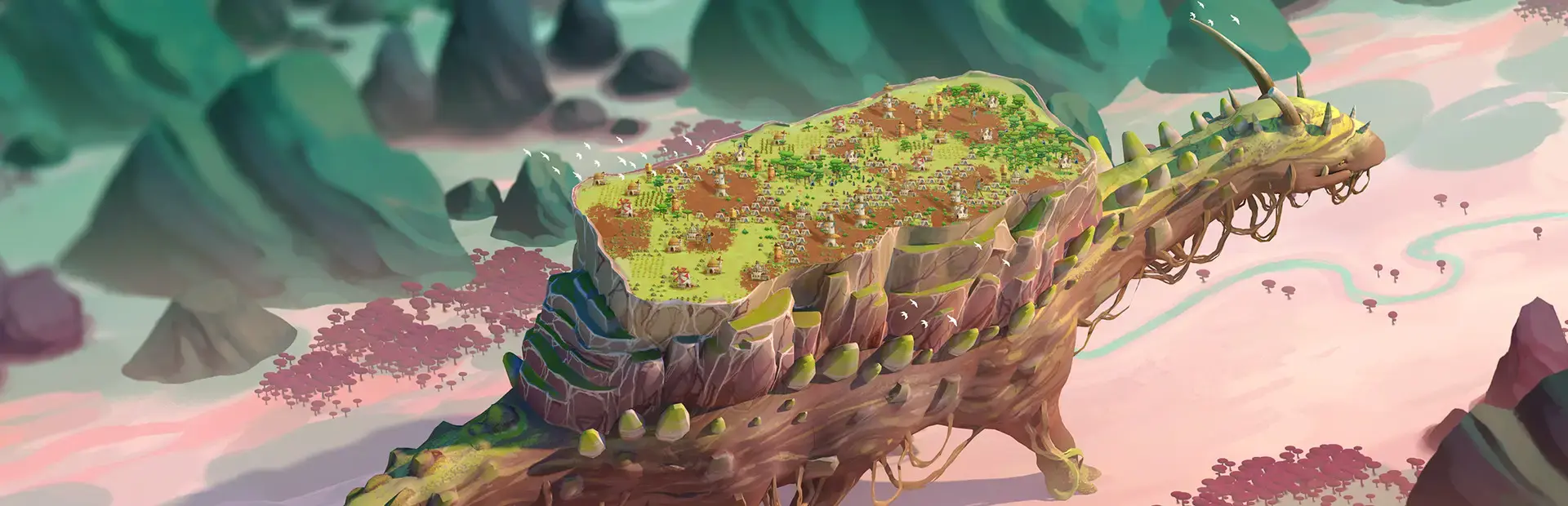 The Wandering Village background