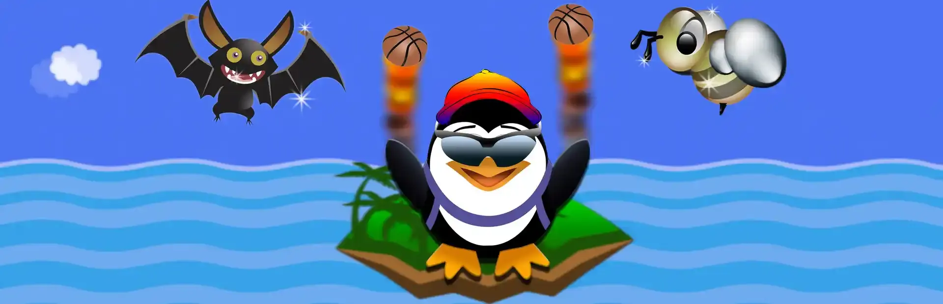 Flying Pengy background