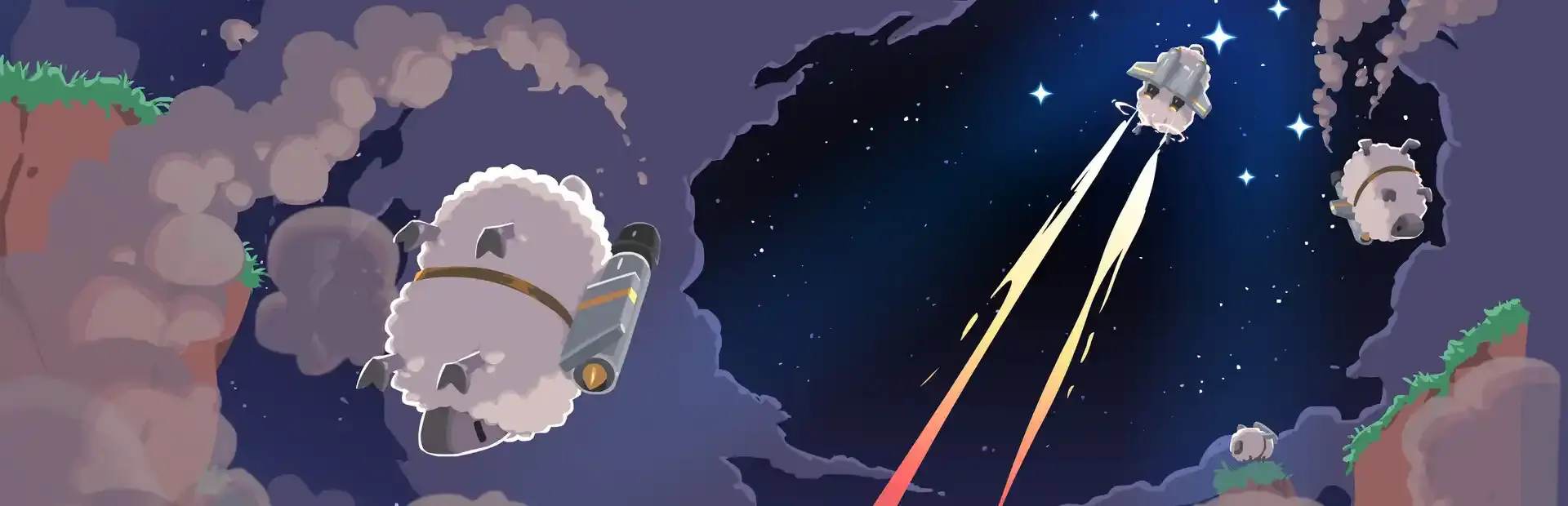 Sheep for the Stars background