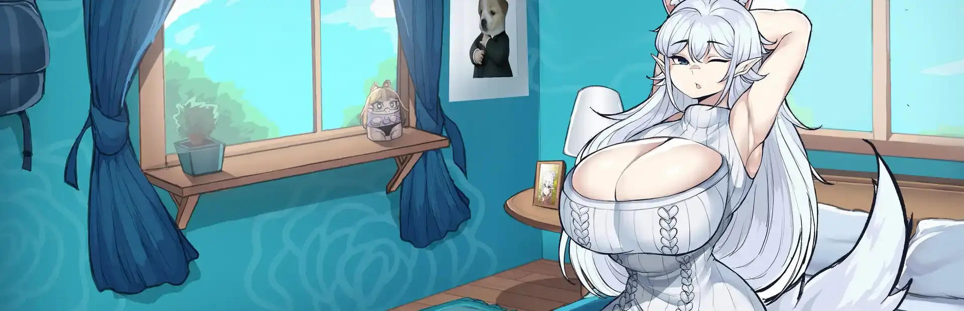 WolfGirl RoomMate background