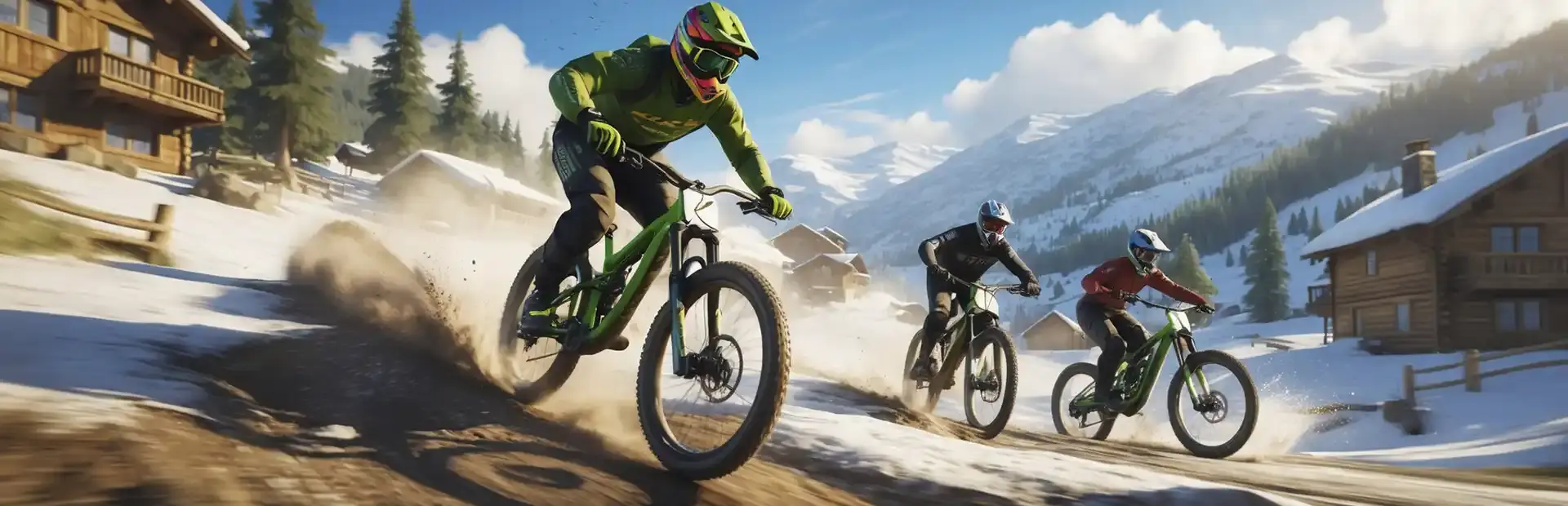 Mountain Bicycle Rider Simulator background