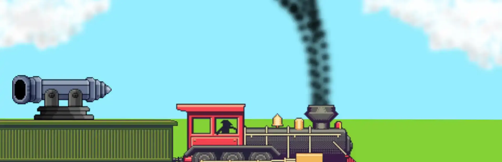 All Aboard! The Train Defense Express background